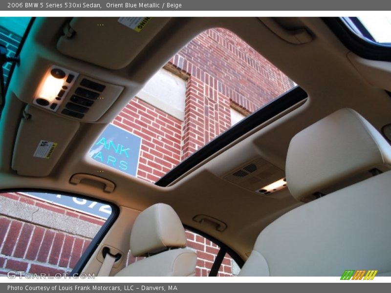 Orient Blue Metallic / Beige 2006 BMW 5 Series 530xi Sedan