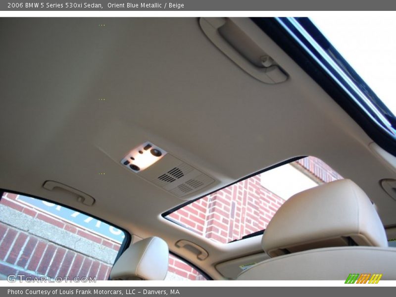Orient Blue Metallic / Beige 2006 BMW 5 Series 530xi Sedan