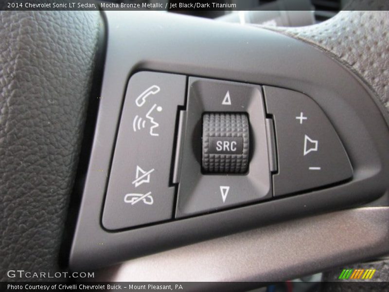 Mocha Bronze Metallic / Jet Black/Dark Titanium 2014 Chevrolet Sonic LT Sedan