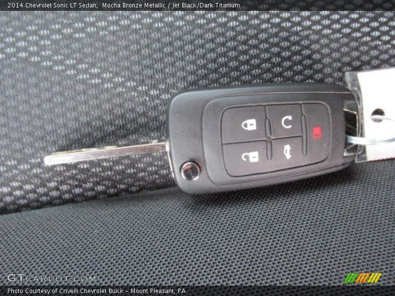 Mocha Bronze Metallic / Jet Black/Dark Titanium 2014 Chevrolet Sonic LT Sedan