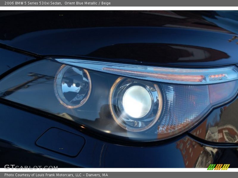 Orient Blue Metallic / Beige 2006 BMW 5 Series 530xi Sedan