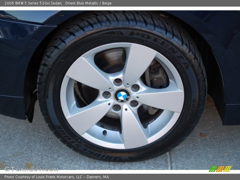 Orient Blue Metallic / Beige 2006 BMW 5 Series 530xi Sedan