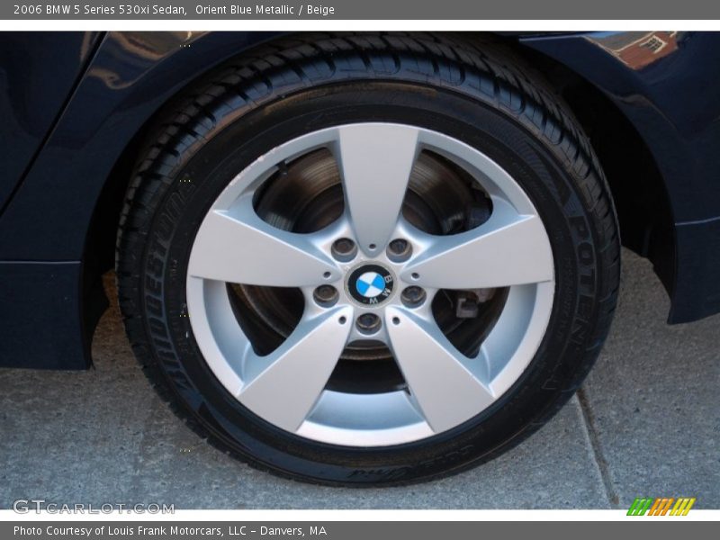 Orient Blue Metallic / Beige 2006 BMW 5 Series 530xi Sedan