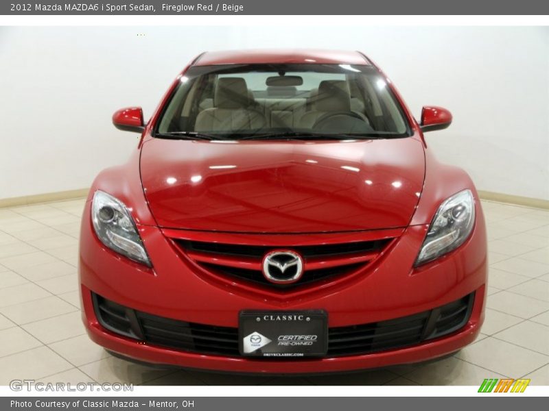 Fireglow Red / Beige 2012 Mazda MAZDA6 i Sport Sedan