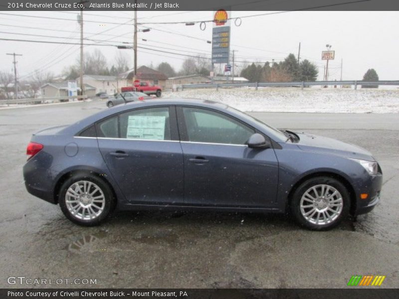 Atlantis Blue Metallic / Jet Black 2014 Chevrolet Cruze Eco