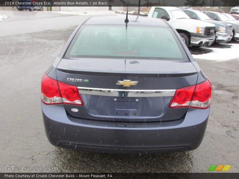 Atlantis Blue Metallic / Jet Black 2014 Chevrolet Cruze Eco