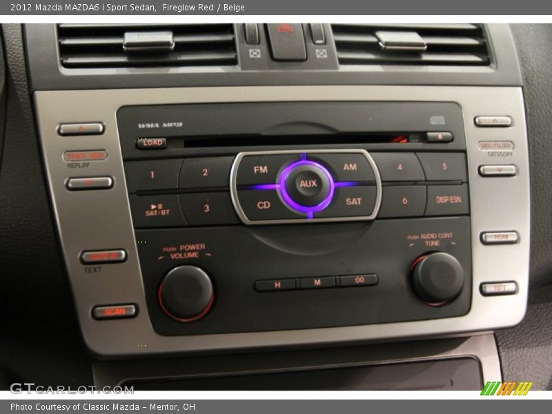 Audio System of 2012 MAZDA6 i Sport Sedan