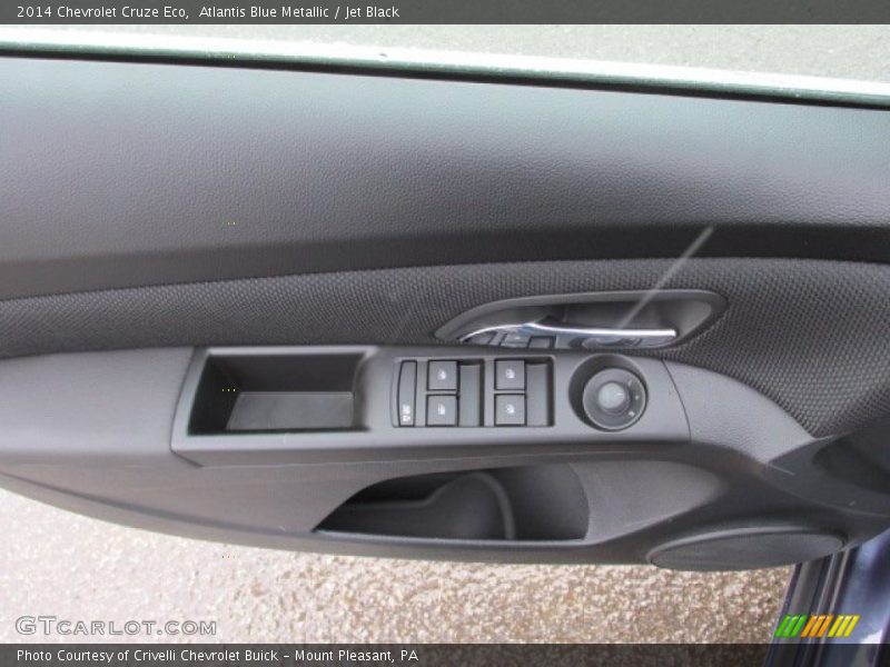 Atlantis Blue Metallic / Jet Black 2014 Chevrolet Cruze Eco