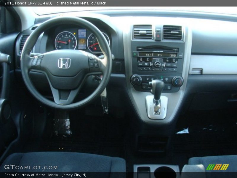 Polished Metal Metallic / Black 2011 Honda CR-V SE 4WD