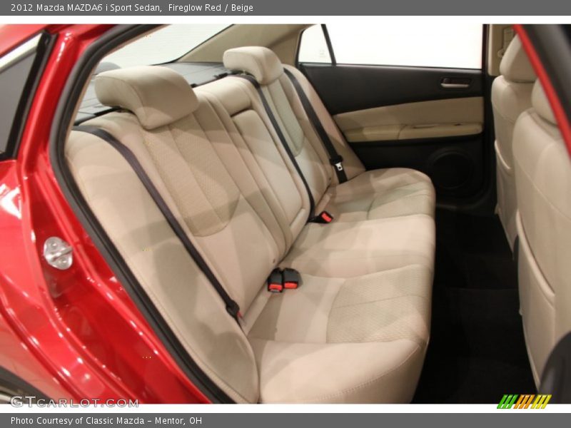 Rear Seat of 2012 MAZDA6 i Sport Sedan