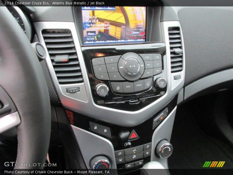 Atlantis Blue Metallic / Jet Black 2014 Chevrolet Cruze Eco