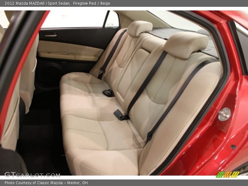 Rear Seat of 2012 MAZDA6 i Sport Sedan