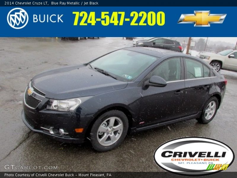 Blue Ray Metallic / Jet Black 2014 Chevrolet Cruze LT