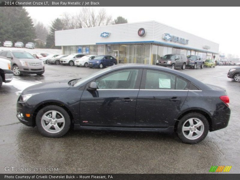 Blue Ray Metallic / Jet Black 2014 Chevrolet Cruze LT