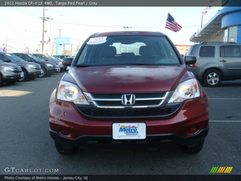 Tango Red Pearl / Gray 2011 Honda CR-V LX 4WD