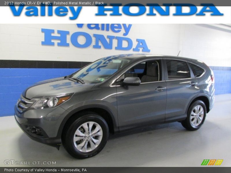 Polished Metal Metallic / Black 2012 Honda CR-V EX 4WD