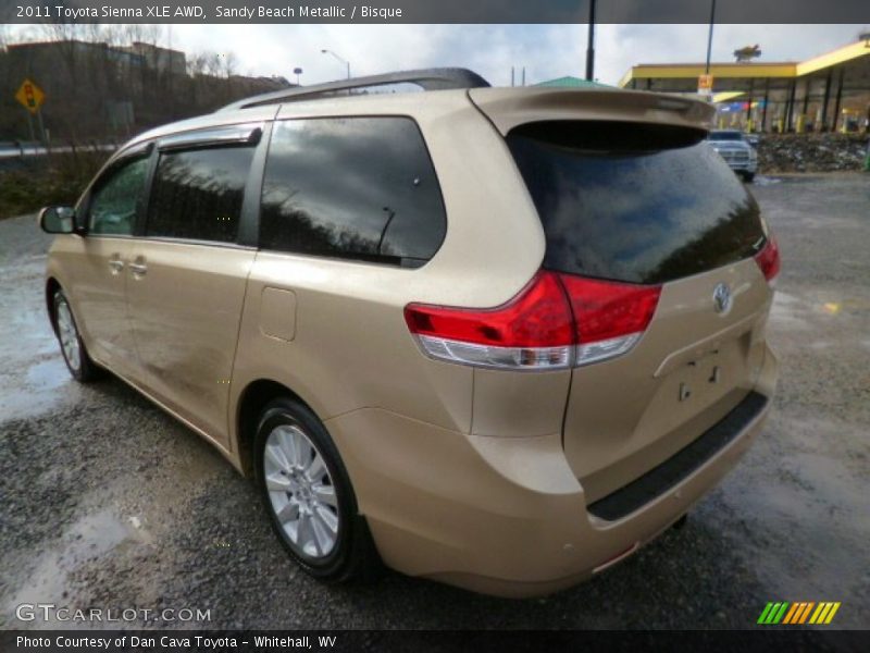 Sandy Beach Metallic / Bisque 2011 Toyota Sienna XLE AWD