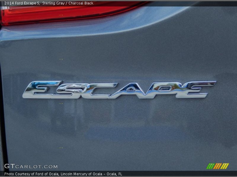 Sterling Gray / Charcoal Black 2014 Ford Escape S
