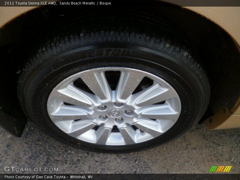Sandy Beach Metallic / Bisque 2011 Toyota Sienna XLE AWD