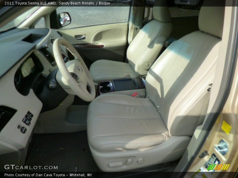 Sandy Beach Metallic / Bisque 2011 Toyota Sienna XLE AWD