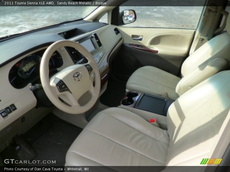 Sandy Beach Metallic / Bisque 2011 Toyota Sienna XLE AWD