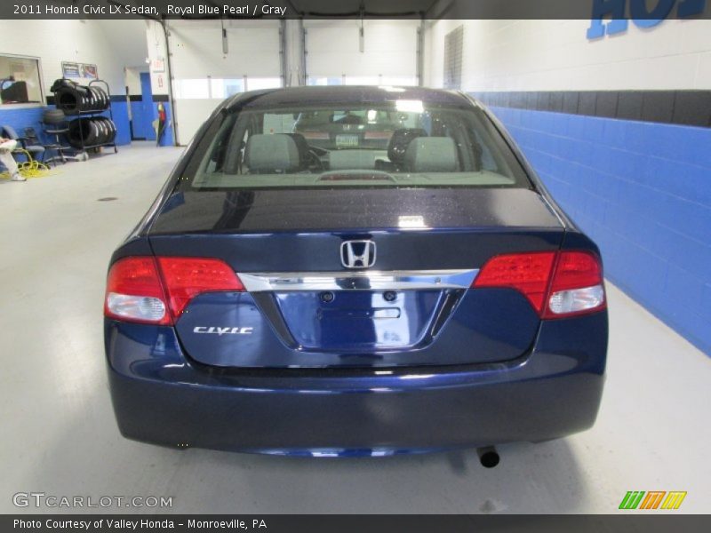Royal Blue Pearl / Gray 2011 Honda Civic LX Sedan