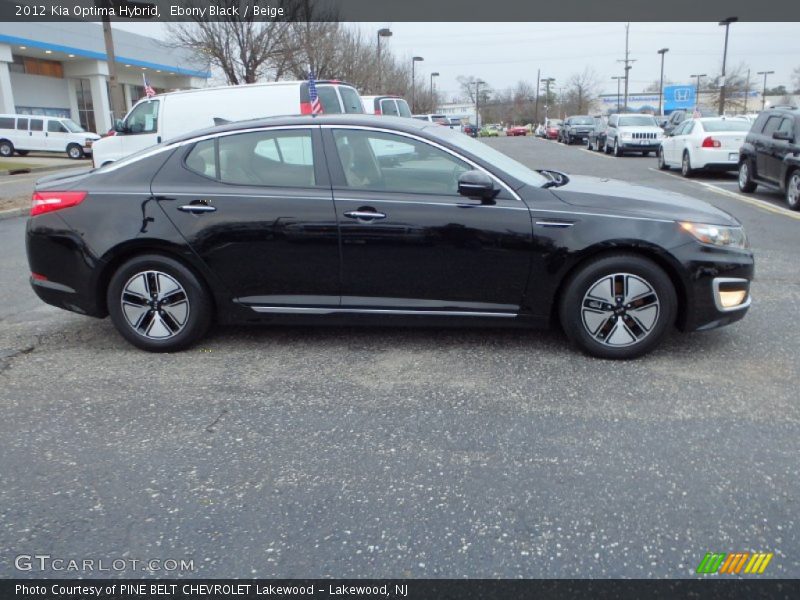 Ebony Black / Beige 2012 Kia Optima Hybrid
