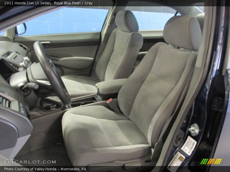 Royal Blue Pearl / Gray 2011 Honda Civic LX Sedan