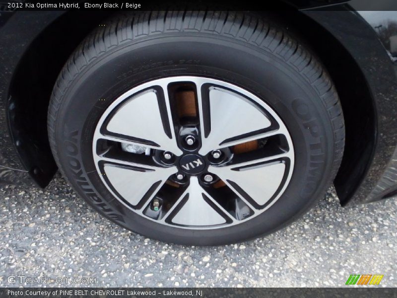 Ebony Black / Beige 2012 Kia Optima Hybrid