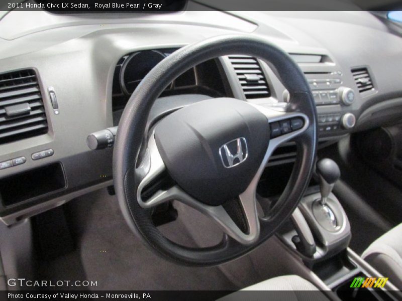 Royal Blue Pearl / Gray 2011 Honda Civic LX Sedan
