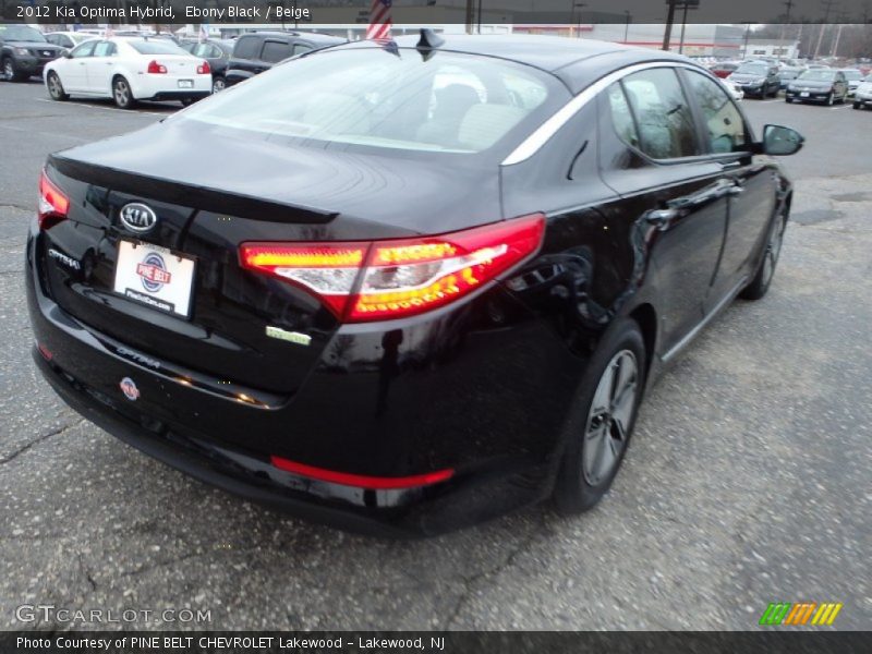 Ebony Black / Beige 2012 Kia Optima Hybrid