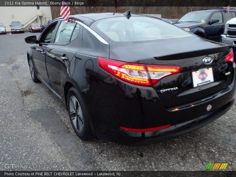 Ebony Black / Beige 2012 Kia Optima Hybrid