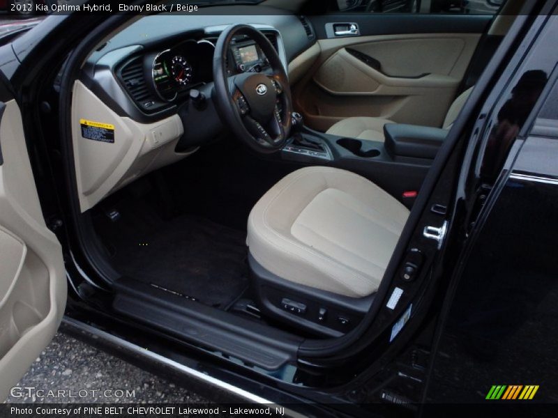 Ebony Black / Beige 2012 Kia Optima Hybrid