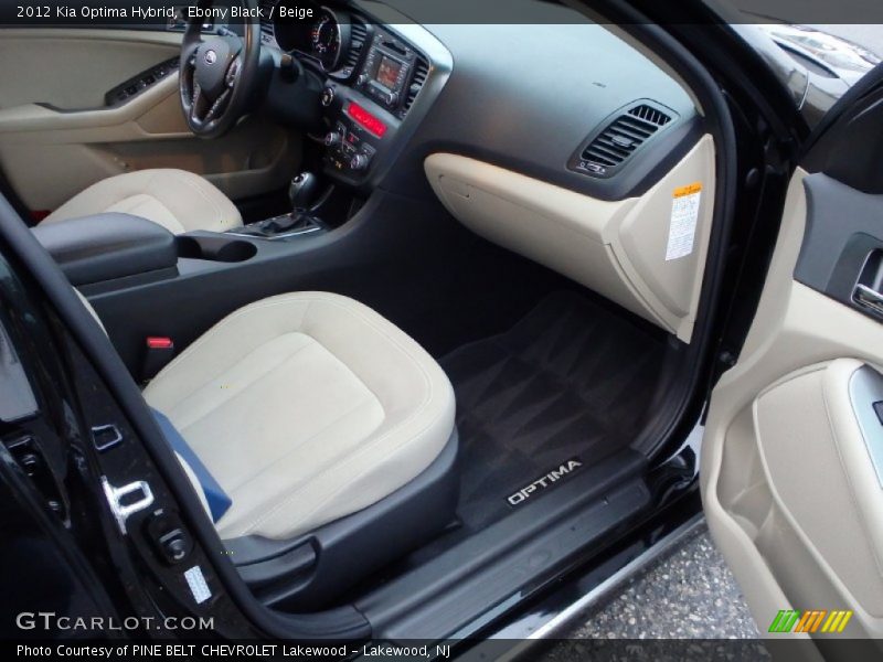 Ebony Black / Beige 2012 Kia Optima Hybrid