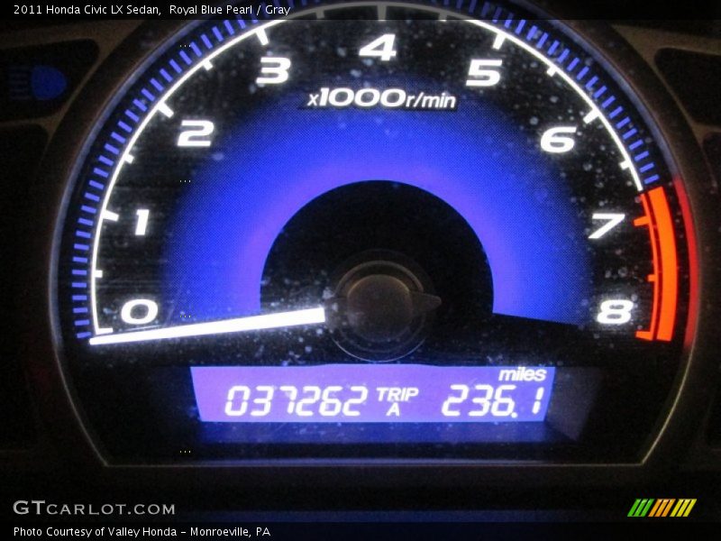 Royal Blue Pearl / Gray 2011 Honda Civic LX Sedan