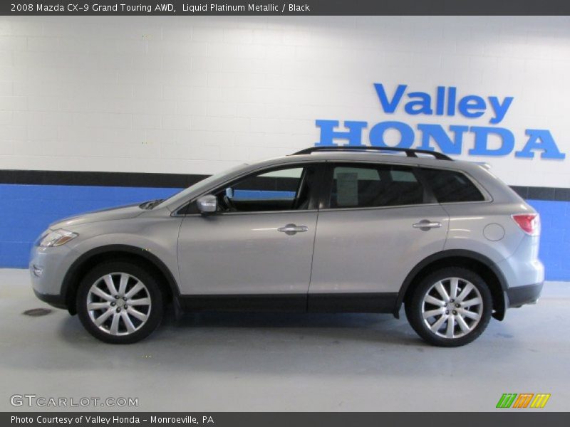 Liquid Platinum Metallic / Black 2008 Mazda CX-9 Grand Touring AWD