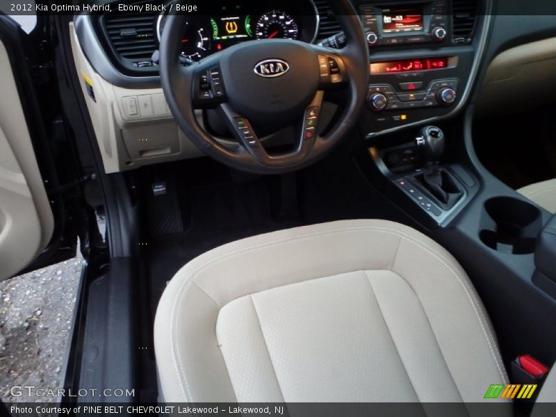 Ebony Black / Beige 2012 Kia Optima Hybrid