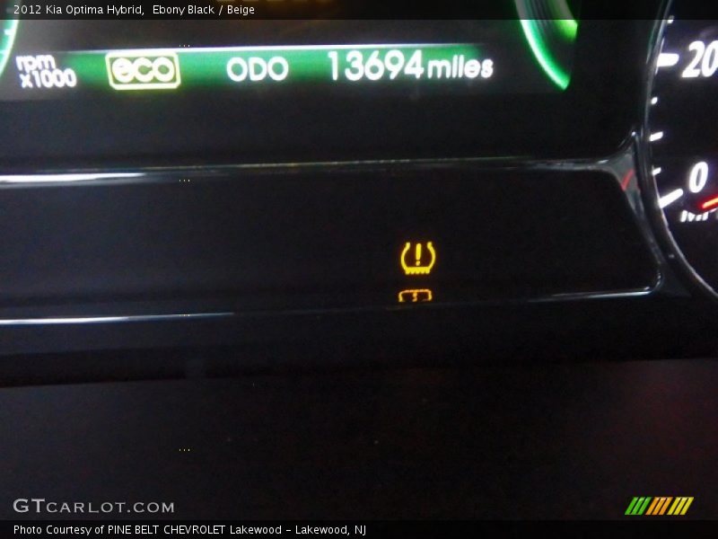 Ebony Black / Beige 2012 Kia Optima Hybrid