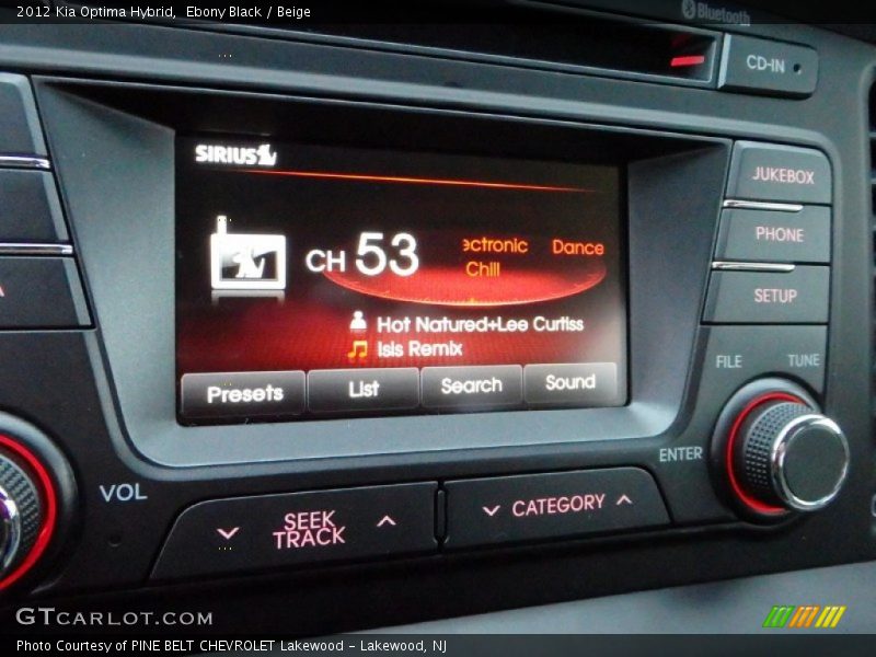 Ebony Black / Beige 2012 Kia Optima Hybrid