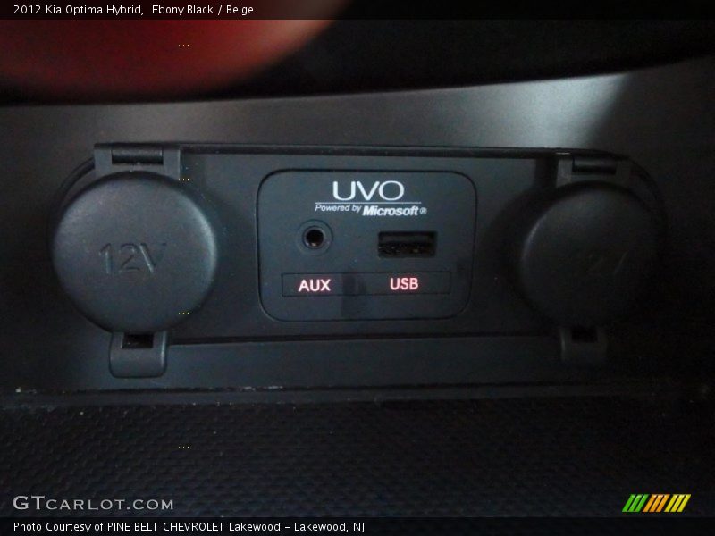 Ebony Black / Beige 2012 Kia Optima Hybrid