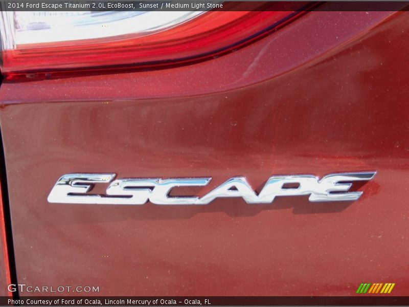 Sunset / Medium Light Stone 2014 Ford Escape Titanium 2.0L EcoBoost