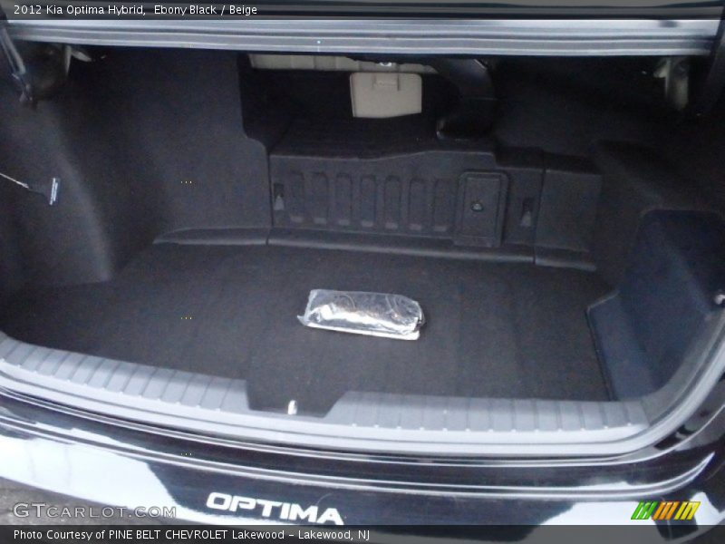 Ebony Black / Beige 2012 Kia Optima Hybrid