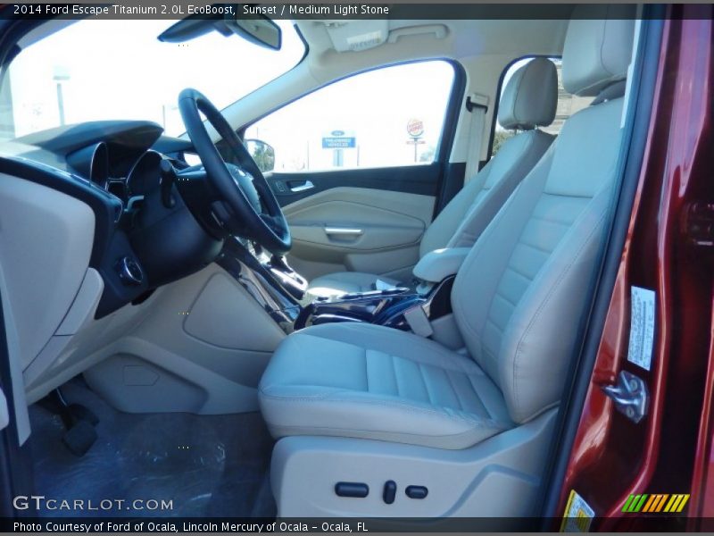 Sunset / Medium Light Stone 2014 Ford Escape Titanium 2.0L EcoBoost