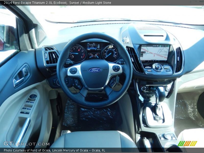 Sunset / Medium Light Stone 2014 Ford Escape Titanium 2.0L EcoBoost