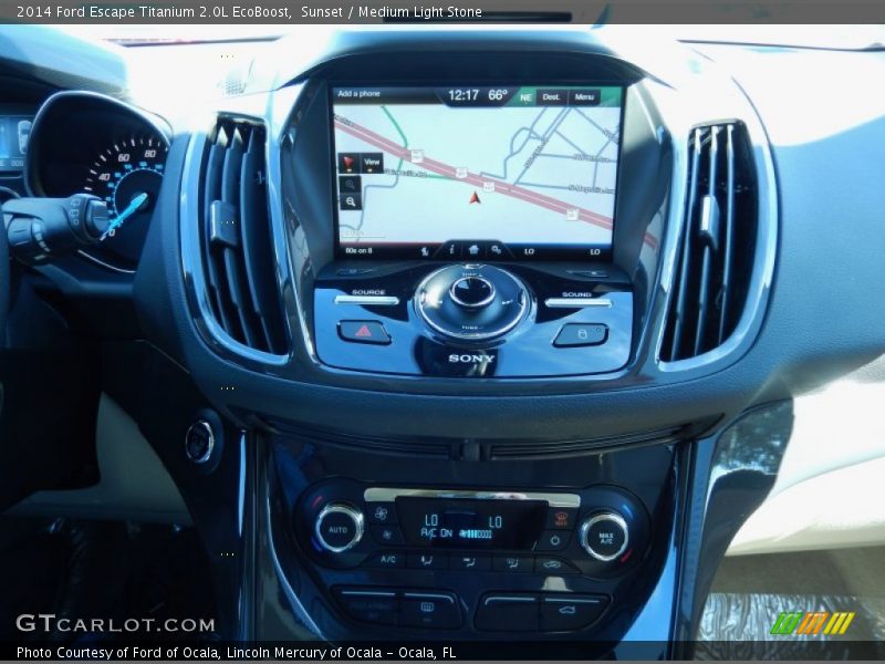 Sunset / Medium Light Stone 2014 Ford Escape Titanium 2.0L EcoBoost