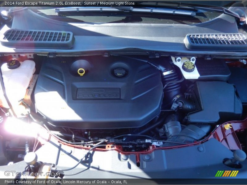 Sunset / Medium Light Stone 2014 Ford Escape Titanium 2.0L EcoBoost
