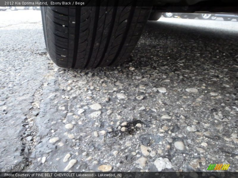 Ebony Black / Beige 2012 Kia Optima Hybrid