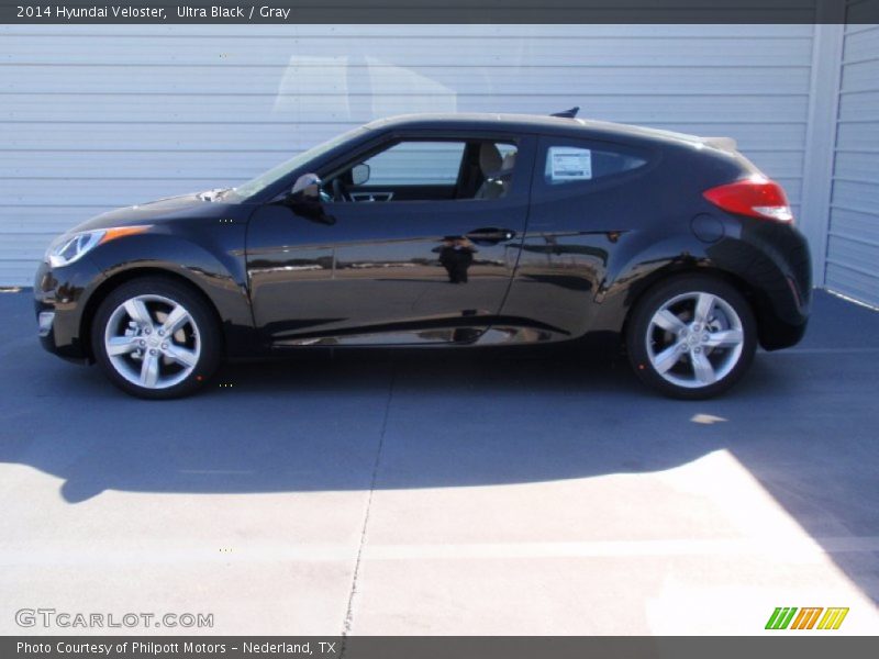 Ultra Black / Gray 2014 Hyundai Veloster