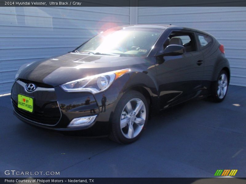 Ultra Black / Gray 2014 Hyundai Veloster