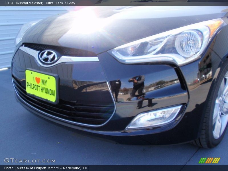 Ultra Black / Gray 2014 Hyundai Veloster